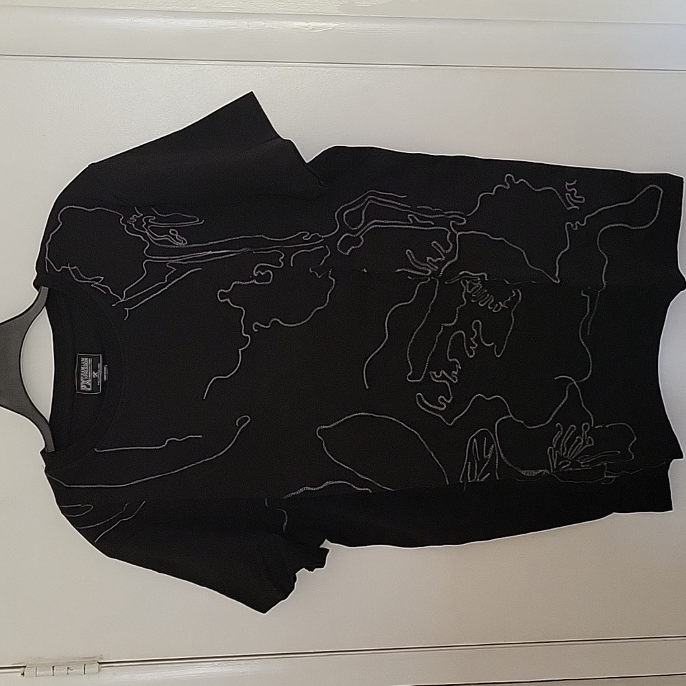 Black Graphic Short Sleeve Tee